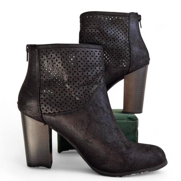 Apt. 9 Shoes - Black Ankle Boots Block Heel Women’s 10